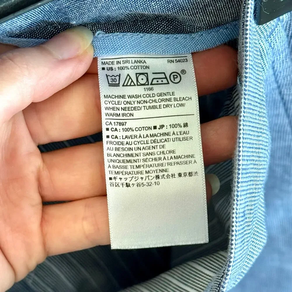 Banana Republic Aiden Fit Men’s Dress Pants 32x34 Blue Chambray 100% Cotton